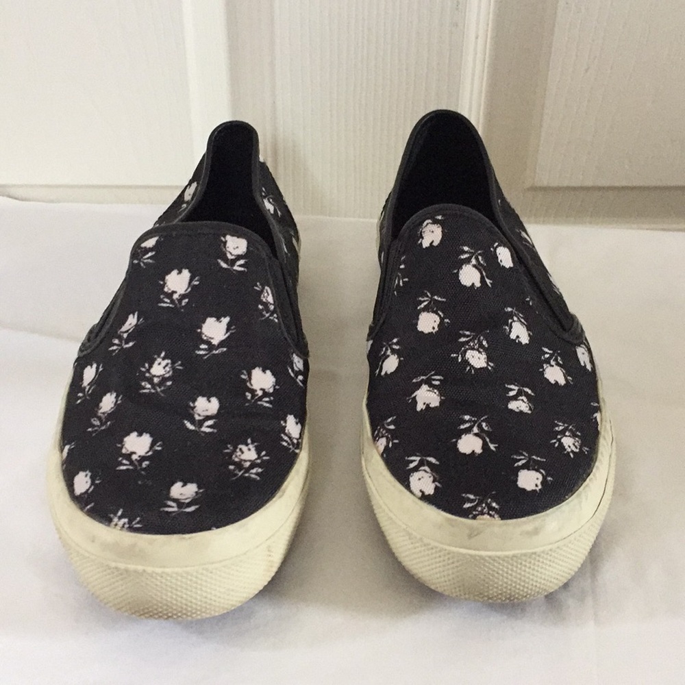 Coach floral slip-on’s